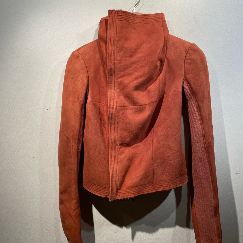 NWT RICK OWENS SUEDE LAMBSKIN JACKET FW 2017